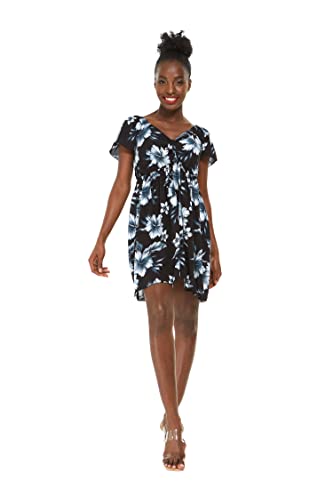 Image of Hawaii Hangover Family Matching Hawaiian Clothes, Midnight Bloom | Family matching Hawaiian outfits, Midnight Bloom, lightweight rayon, machine washable, tropical floral print, luaus, cruises