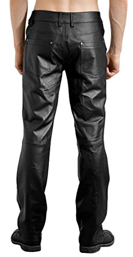 Men's Leather Pant Trouser Genuine Lambskin Real Leather Casual Pant PM0162