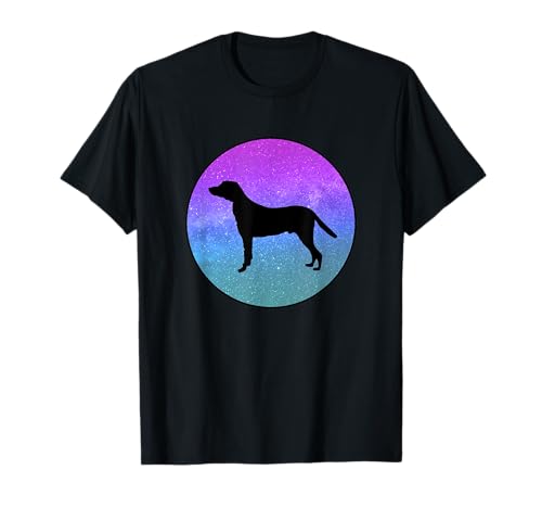Dog Breed Hamiltonstovare Dog Silhouette Space Galaxy T-Shirt
