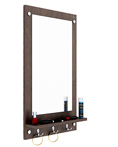 Image of Anikaa Kia Engineered Wood Dressing Wall Mirrors /Wall Hanging Dressing Mirrors /Decorative Wall Mirror /Dressing Table for Bed Room, Living Room (Wenge)