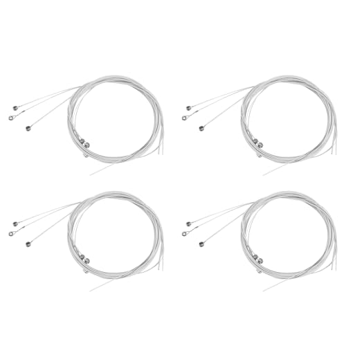Pteanecay Set of 24 150XL Gauge 0.009 Inch Steel Strings for Electric Guitar, Silver, 750155488