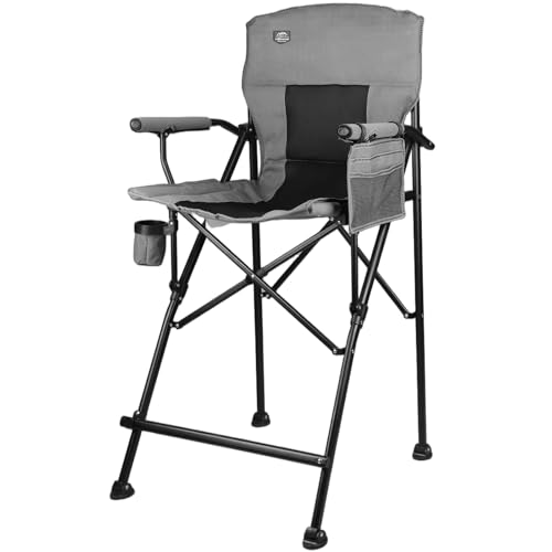 LANMONTAIN Extra Tall Folding Camping Chairs,30.7'' Seat...