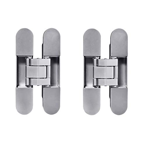 Free Shipping Over $50 TamBee Invisible Hinge Heavy Duty Zinc Alloy Concealed Hidden 180 Degree Swing Hinge 3 Way Adjustable Butt Hinge 6 x 2.5 x 1 inch (2 Hinge) Free Shipping Over $50 TamBee Invisible Hinge Heavy Duty Zinc Alloy Concealed Hidden 180 Degree Swing Hinge 3 Way Adjustable Butt Hinge 6 x 2.5 x 1 inch (2 Hinge)