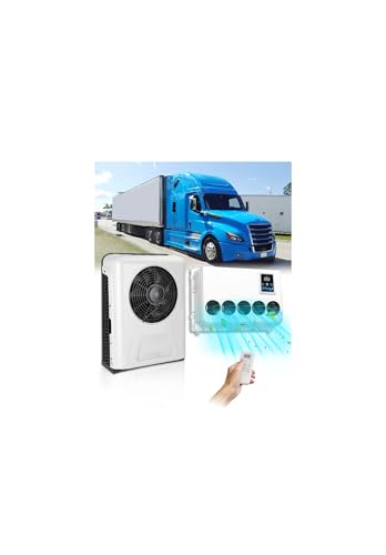 12V Air Conditioner 12000 BTU, 12 Volt DC Air Conditioner for Semi Truck Parking Mini Split AC Unit, Quiet A/C Inverter Cooling for Sleeper Truck, Enclosed Trailer, Tractor, Crane,ATV