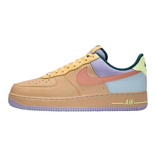 Nike Air Force 1 '07 Men's Shoes (IB4493-252, Sesame/Hydrangeas/Soft Yellow/Apricot Agate)