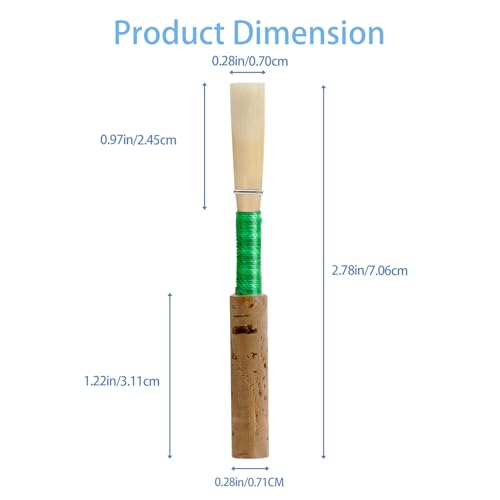SOUNDACTURE Professional Oboe Reed Medium Soft – Durable, Consistent Sound Quality, Ideal for Students and Professionals – Quality Craftsmanship for Exceptional Playability