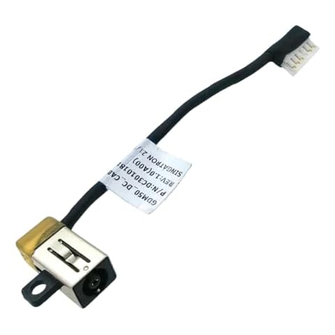 PHONSUN Replacement DC Power Jack Plug in Port Cable for Dell Inspiron 15 3510 3511 P112F Vostro 14 3401 3405 P132G P132G002 P132G003 CN-0231X7 0231X7 231X7 DC301018100 DC301017H00 GDM50_DC_Cable Cover