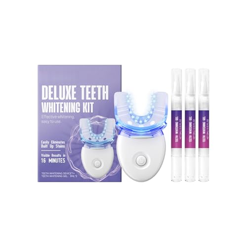Kit De Lápiz Blanqueador Dental Instantáneo Con Luz LED: Eliminación Rápida Manchas En 16 Minutos, Sonrisa Brillante, Cuidado Bucal Suave Y Aliento Fresco Casa
