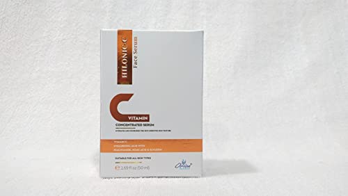 Image of ORION HILONIC-C FACE SERUM VITAMIN C 20% KOJIC ACID 1% FERULIC ACID 0.5% Hyaluronic Acid for Skin regeneration Boost Skin Collagen Brighten Hydrate Plump Skin Anti Aging Wrinkle Facial Serum (50ML)