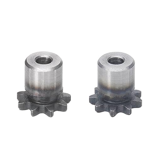 Bevel Gear Pinion Hardware Mechanical 1pcs 04C Chain Sprocket 9/10/11/12/13/14/15/16/17/18/19/20/21/22/23/24 Teeth Pitch 6.35mm Steel Industrial Transmission Sprocket(10 Teeth)