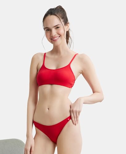 Image of Jockey SS02 Women Super Combed Cotton Elastane Stretch Low Waist Bikini