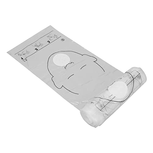 CPR Face Shield 1 Roll Cardiopulmonary Resuscitation Barrier Disposable Face Shield Cardiac Resuscitation Shield for Emergency Use or Training - Image 2