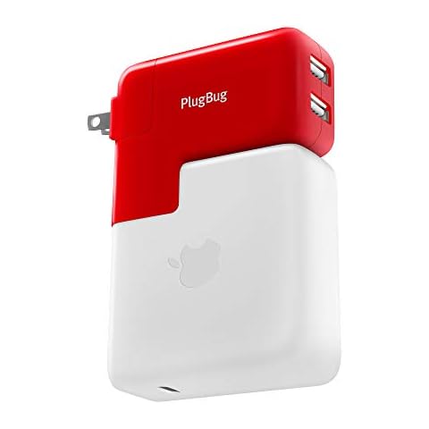 Twelve South PlugBug Duo | Adaptador de Viaje Universal para Apple MacBook y Cargador Doble de Apple iPad/iPhone Cover