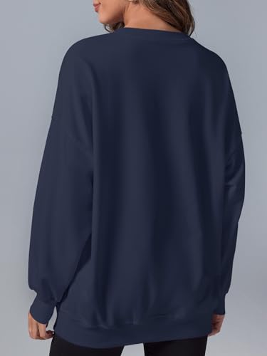 Image of Langwyqu Women's Oversized Sweatshirt Los Angeles California Crewneck Long Sleeve Casual Loose Pullover Tops