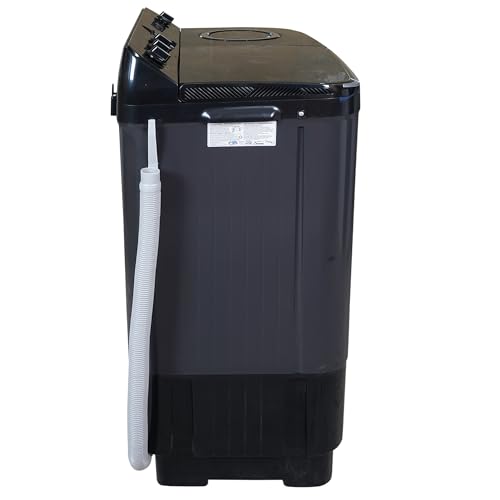 Image of Haier 9 Kg 5 Star Semi Automatic Top Loading Washing Machine (HTW90-196BBK Magic Filter, Rat Mesh, Toughened Glass Top Black)