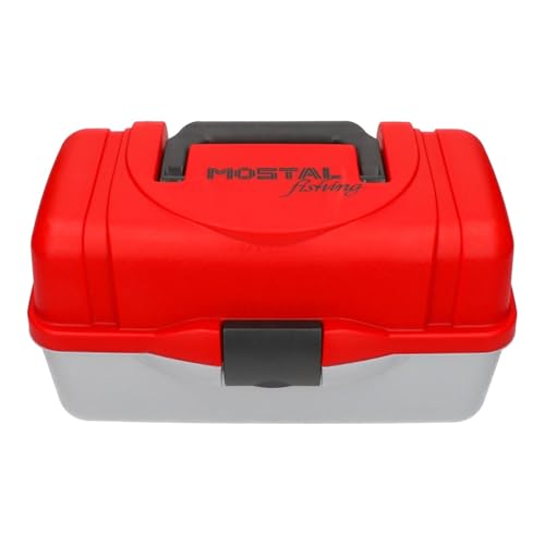 Mostal Gerätekiste 35,5 x 20 x 19cm 2-lagig Angelkoffer Angelkiste