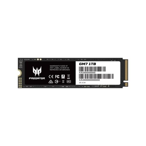 Amazon.com: Acer Predator GM7 1TB SSD: M.2 2280 PCIe Gen 4 x4 NVMe