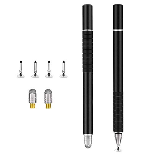 Stylus Pen, Universal Stylus, Touch Screen Pens for All Capacitive Touch Screens Cell Phones, Tablets, Laptops, 2 Pieces with 6 Replacement Tips
