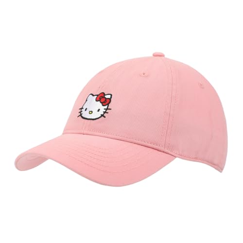 Casquette Hello Kitty avec broderie fine en coton souple ajustement parfait