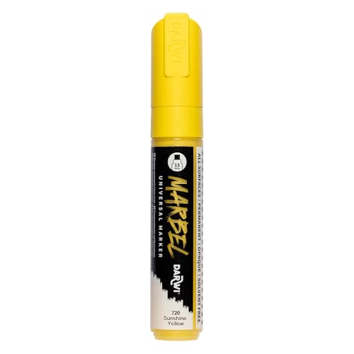 MARBEL DA0222015720C Marqueur Universel Jaune Soleil Pointe Large 15mm