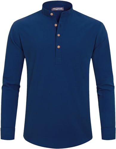 Image of Univibe Men Solid Cotton Blend Straight Kurta Shirt