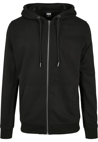 Sudadera con capucha y cremallera para hombre tallas S a 5XL unicolor