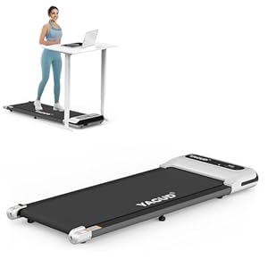 Yagud Loopband voor thuis, 2-in-1 wandelpad, 2,5 pk loopband, loopband bureau met afstandsbediening en led-display voor thuis en kantoor, loopband voor thuis 1-6 km/u