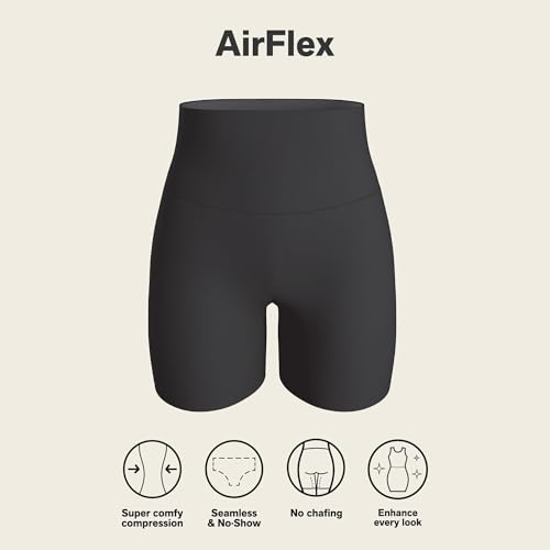 Image of Leonisa Stay-in-Place Seamless Shorts for Women - High Waisted Shapewear Tummy Control