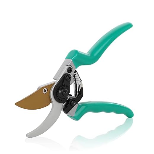 RESTMO Pruning Shears with Adjustable Bypass Gardening Pruners, Heavy Duty Garden Scissors for Small Hands, Sharp SK5 Blades | Durable Teflon Coating | Spring Loaded | Soft Grip Handles | Light Weight