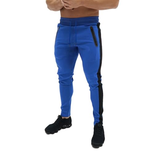 Mens Classic Style Daily Leisure Pant Stretch Quick Dry Athletic Workout Trouser Open Bottom Sweatpant