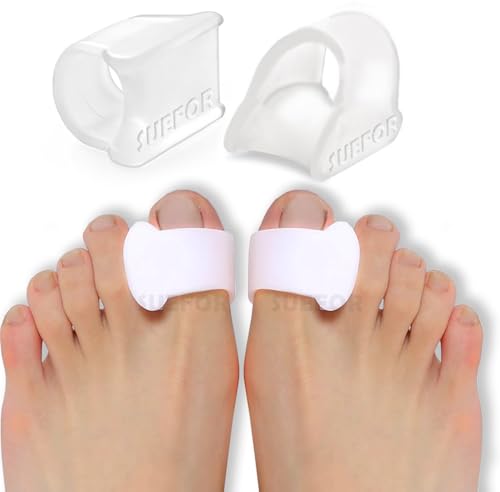 Image of Toe Separator for Feet Toe Spacers Correct Toes Yoga Silicone Hammer Toe Corrector for Women & Men Correct Toe Straighteners for Overlapping Toes (Toe Protector)