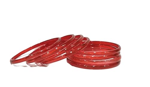 Image of Colorful Jelly Bangles Set of 8 - Transparent Candy Color Stackable Bracelets, Lightweight Fashion Accessories for Women & Girls