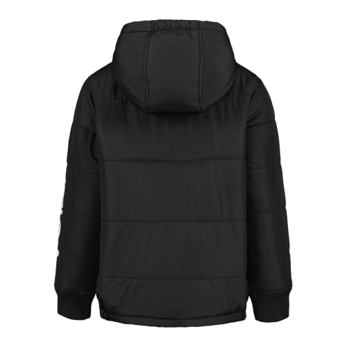 Image of Nautica Boys' Heavyweight Hooded Bubble Jacket With Polar Fleece Lining