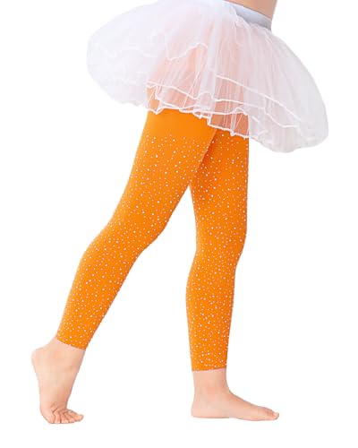 LUCKELF Girls Footless Tights with Sparkle Rhinestone Ballet Dance Tights for School Students Soft Stockings2