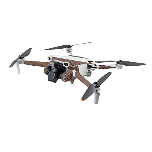 Image of MightySkins Carbon Fiber Skin Compatible with DJI Mini 3 - Wood Formal | Protective, Durable Textured Carbon Fiber Finish | Easy to Apply | Made in The USA