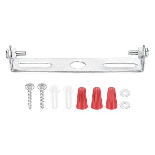 Image of PATIKIL 95mm (3.7") Universal Light Fixture Mounting Bracket Kit, Light Crossbar Ceiling Light Plate with Screw for Wall Lights Ceiling Lighting Pendant Chandelier