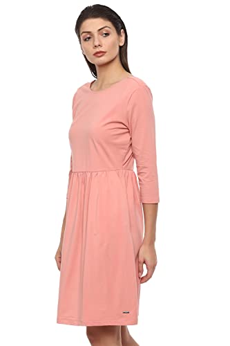 Image of Van Heusen Women's Cotton Blend Fit and Flare above The Knee Dress