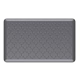 Sturzmatte für ältere Menschen am Bett, wasserdichte Matte mit abgeschrägten Kanten, Anti-Ermüdungs-Matte, rutschfest, reduziert das Risiko für Senioren (Gray,44CM*150CM)