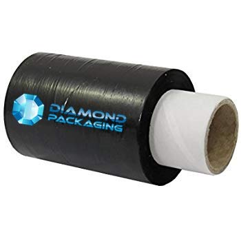 1 x Diamant Emballage® 100 mm x 150 m Mini Film étirable pour palette - Noir Cover