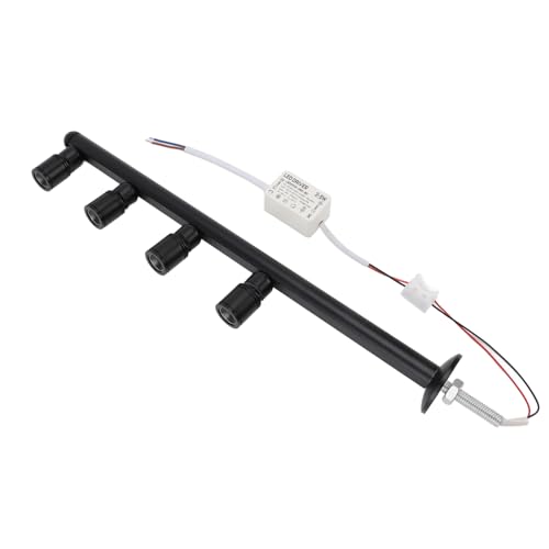 Foco LED de aluminio con 4 cabezales decorativos para joyería y hogar 5