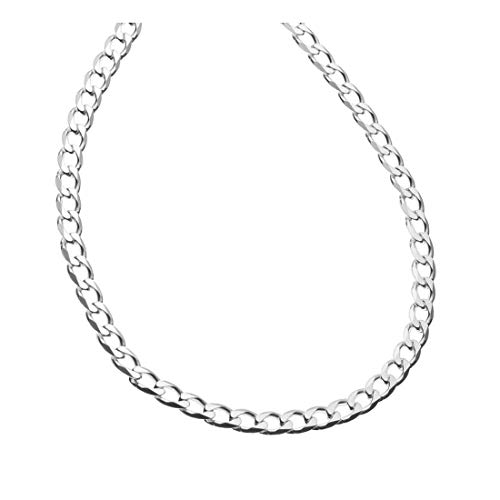 Blue Apple Co. 1.7MM Curb Chain .925 Solid Sterling Silver Sizes 16-30"2