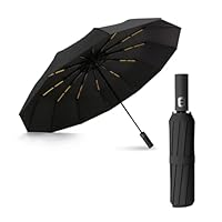 Omnikryp Ombrello Pieghevole, Ombrello Antivento Automatico, Umbrella anti UV Tascabile da Viaggio, Compatto, per Uomo e Donna, Sole e Pioggia Umbrella