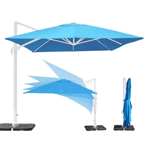 paramondo parapenda Sonnenschirm Ampelschirm aus 230 g/㎡ Polyesterfaser, Rechteckig, 4 x 3 m...