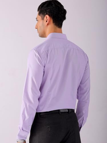 Image of The Indian Garage Co Men Slim Fit Checkered Full Sleeves Cutaway Collar Formal Shirt
