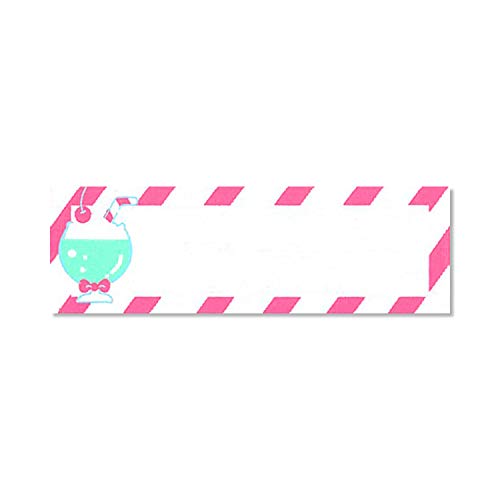 清原 お気に入りシリーズ ネームラベルSS クリームソーダ 5枚入 幅60×高さ19mm 綿 ポリオレフィン系樹脂 MOW740