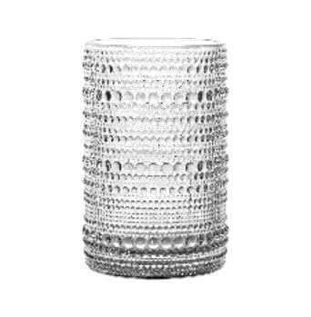 BULK PARADISEEmbossed Cocktail Vintage Hobnail 14.54 oz Set of 6 Thick Heavy Base Jupiter Glasses for Water, Soda, Juice, Shake, Beer, Whisky Tropical Mix Drink