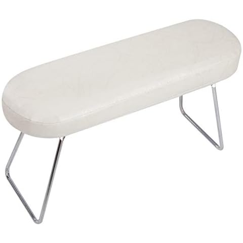 Nail Hand Pillow Pad White Nail Arm Rest Cushion Stand Waterproof Wear-Resistant Microfiber Manicure Tool with Bracket for Salon Technician Use Cover
