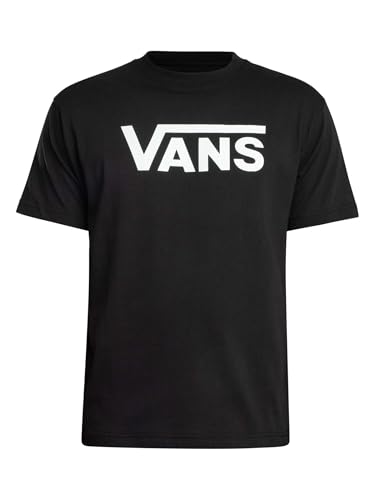 Vans Hombre Camiseta Clásica, Black/White, M