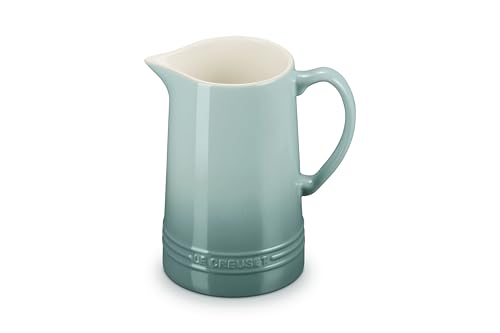 Le Creuset Stoneware Signature Pitcher, 1.6 qt., Sea Salt