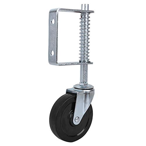 Oubit Gate Wheel Gate 4″ Rubber Gate Wheel Spring Loaded Spin Caster ...